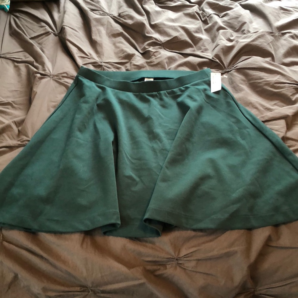 Old Navy Small Forest Green Skater Skirt